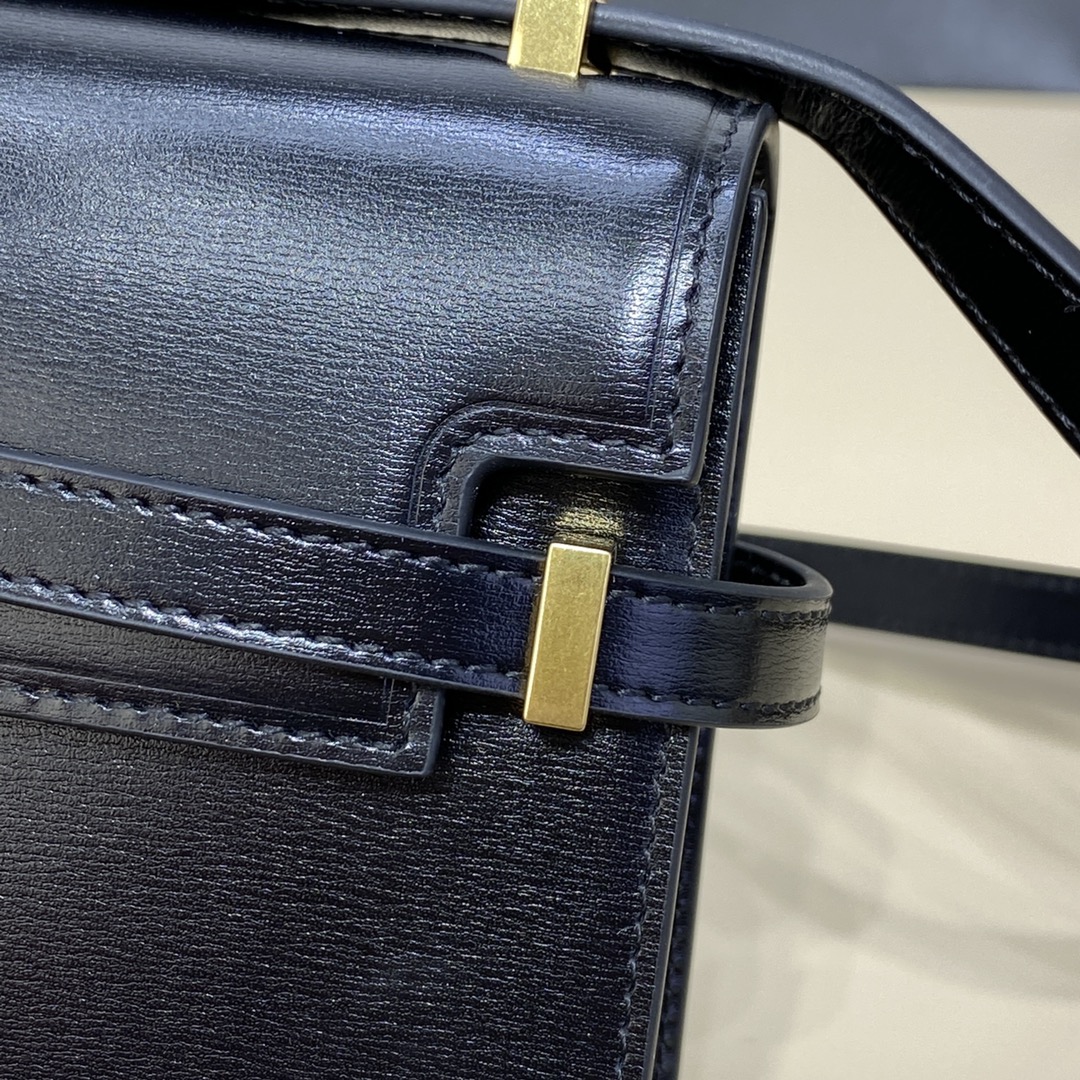Bagsaaa Y51 Mini Manhattan In Box Sa1nt Lau*nt Black - 19 x 14 x 4 cm