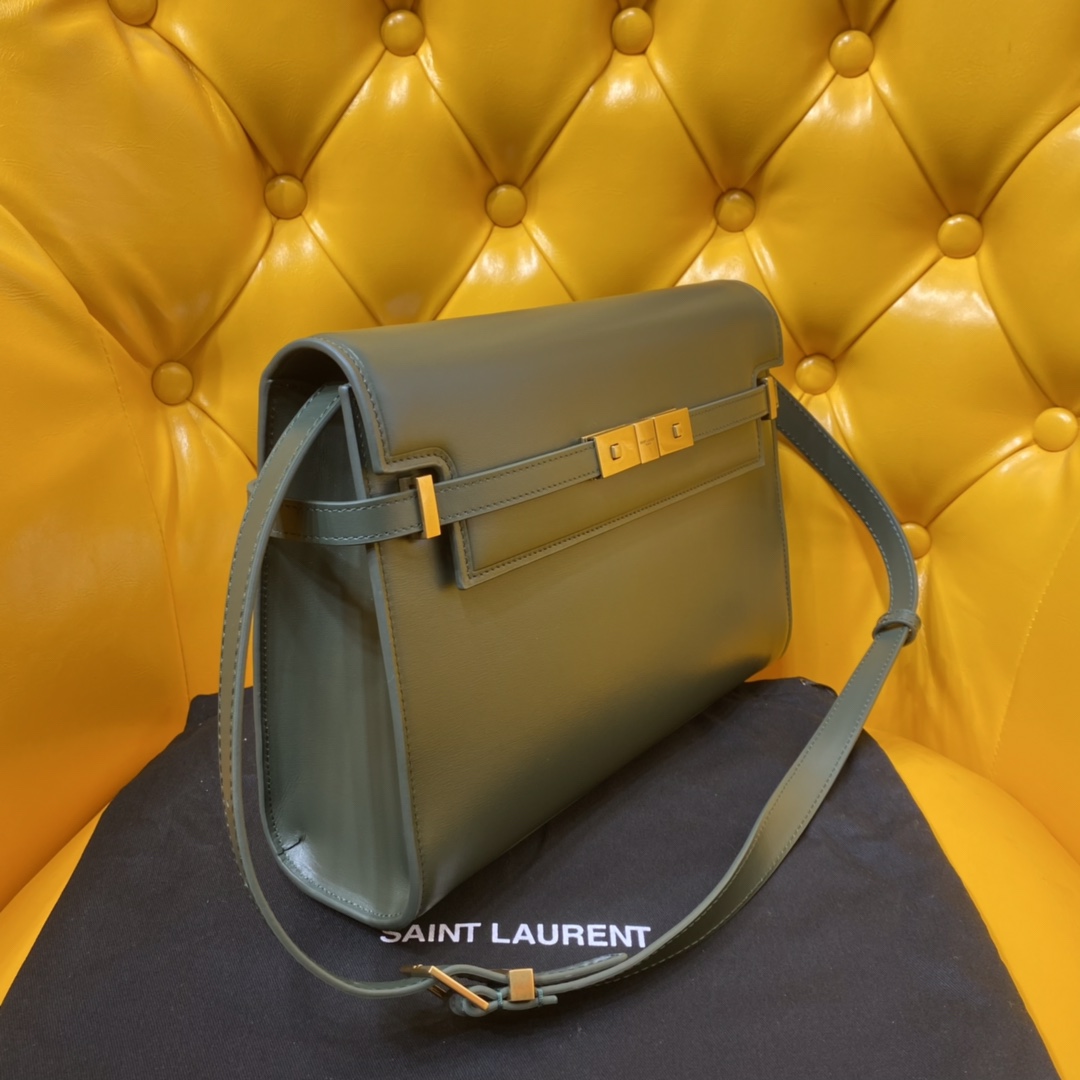 Bagsaaa Y51 Medium Manhattan In Box Sa1nt Lau*nt Gray - 29 x 20 x 7.5 CM