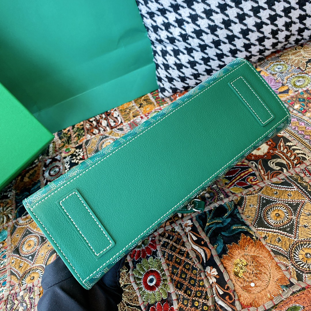 Bagsaaa G09ard Rouette Structuré PM Bag Green - 25.5 x 9 x 18 cm