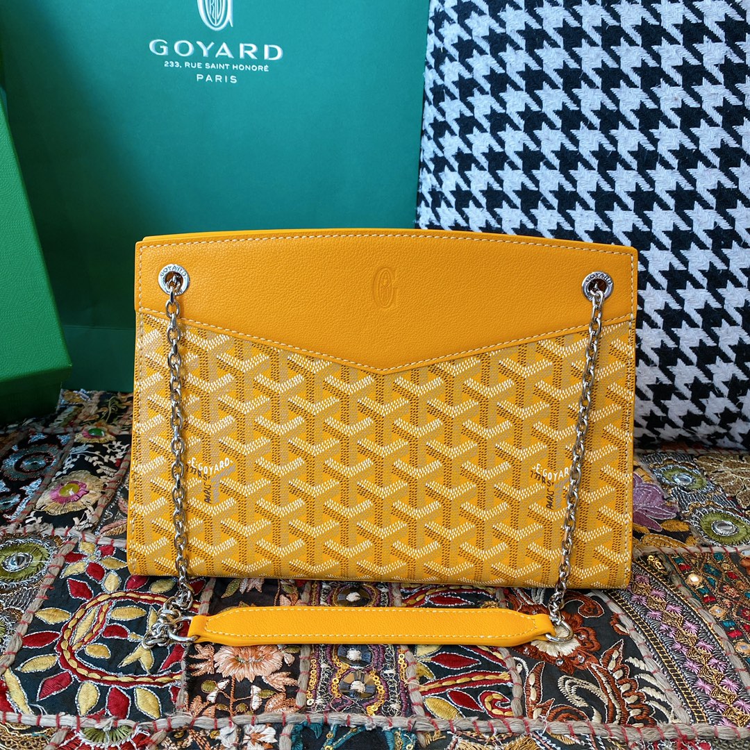 Bagsaaa G09ard Rouette Structuré PM Bag Yellow - 25.5 x 9 x 18 cm