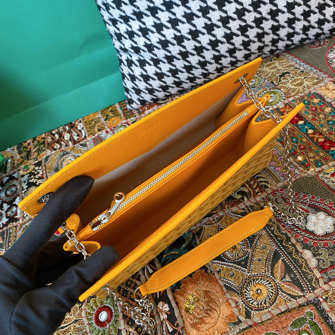 Bagsaaa G09ard Rouette Structuré PM Bag Yellow - 25.5 x 9 x 18 cm