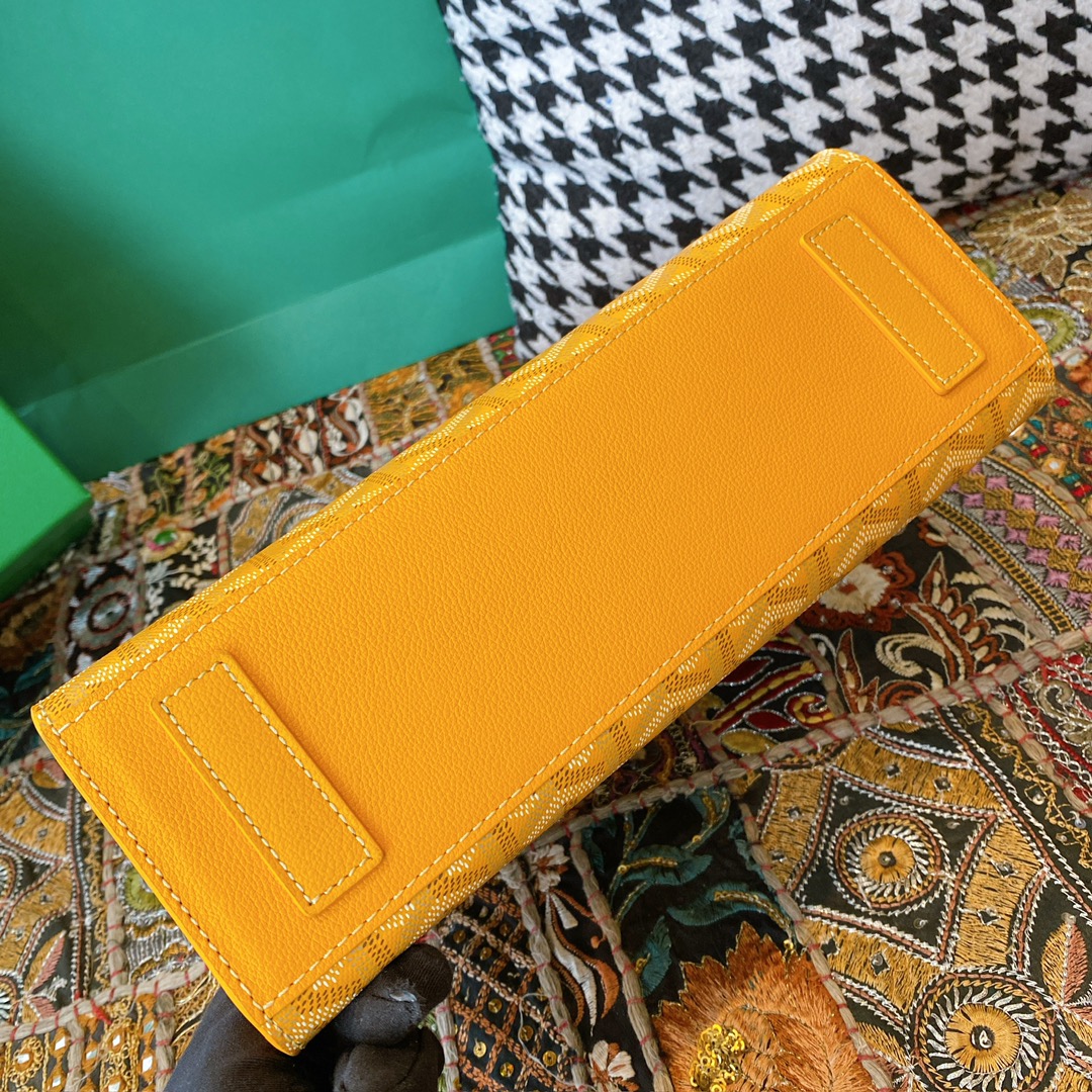 Bagsaaa G09ard Rouette Structuré PM Bag Yellow - 25.5 x 9 x 18 cm