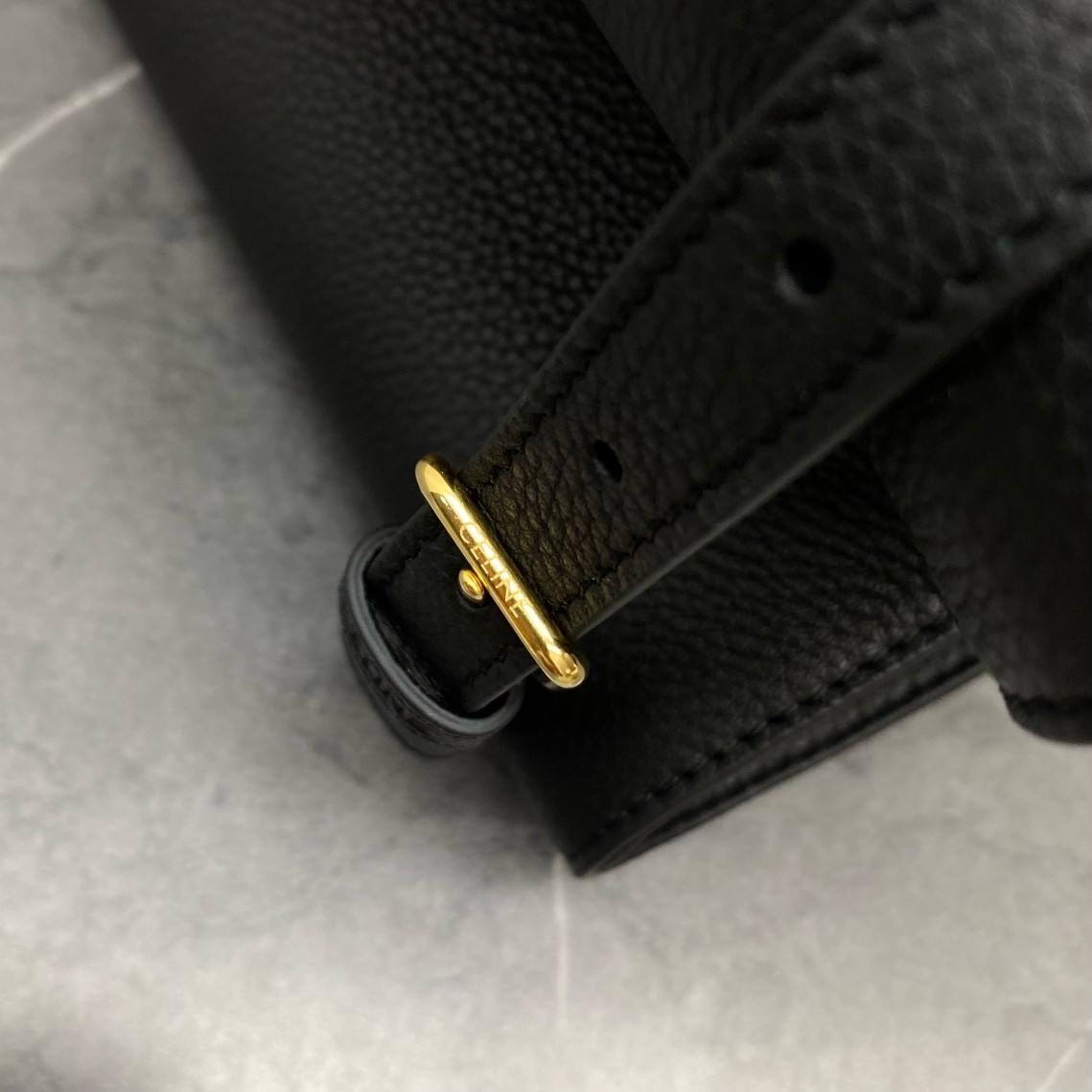 Bagsaaa Ce1i*e Medium Cabas Anais Cuir Triomphe In Grained Calfskin Black - 54 x 29.5 x 15 CM