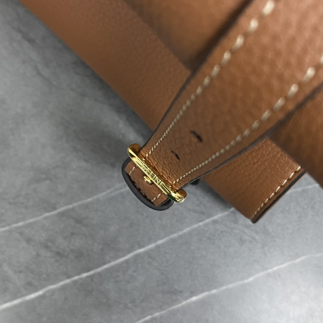 Bagsaaa Ce1i*e Medium Cabas Anais Cuir Triomphe In Grained Calfskin Brown - 54 x 29.5 x 15 CM