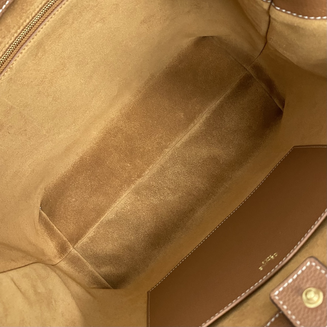 Bagsaaa Ce1i*e Medium Cabas Anais Cuir Triomphe In Grained Calfskin Brown - 54 x 29.5 x 15 CM