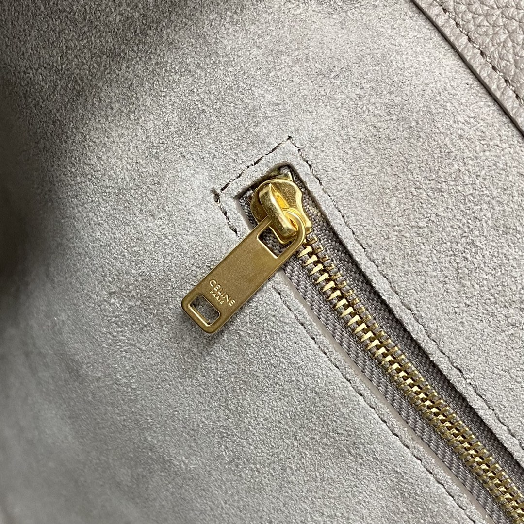 Bagsaaa Ce1i*e Medium Cabas Anais Cuir Triomphe In Grained Calfskin Gray - 54 x 29.5 x 15 CM