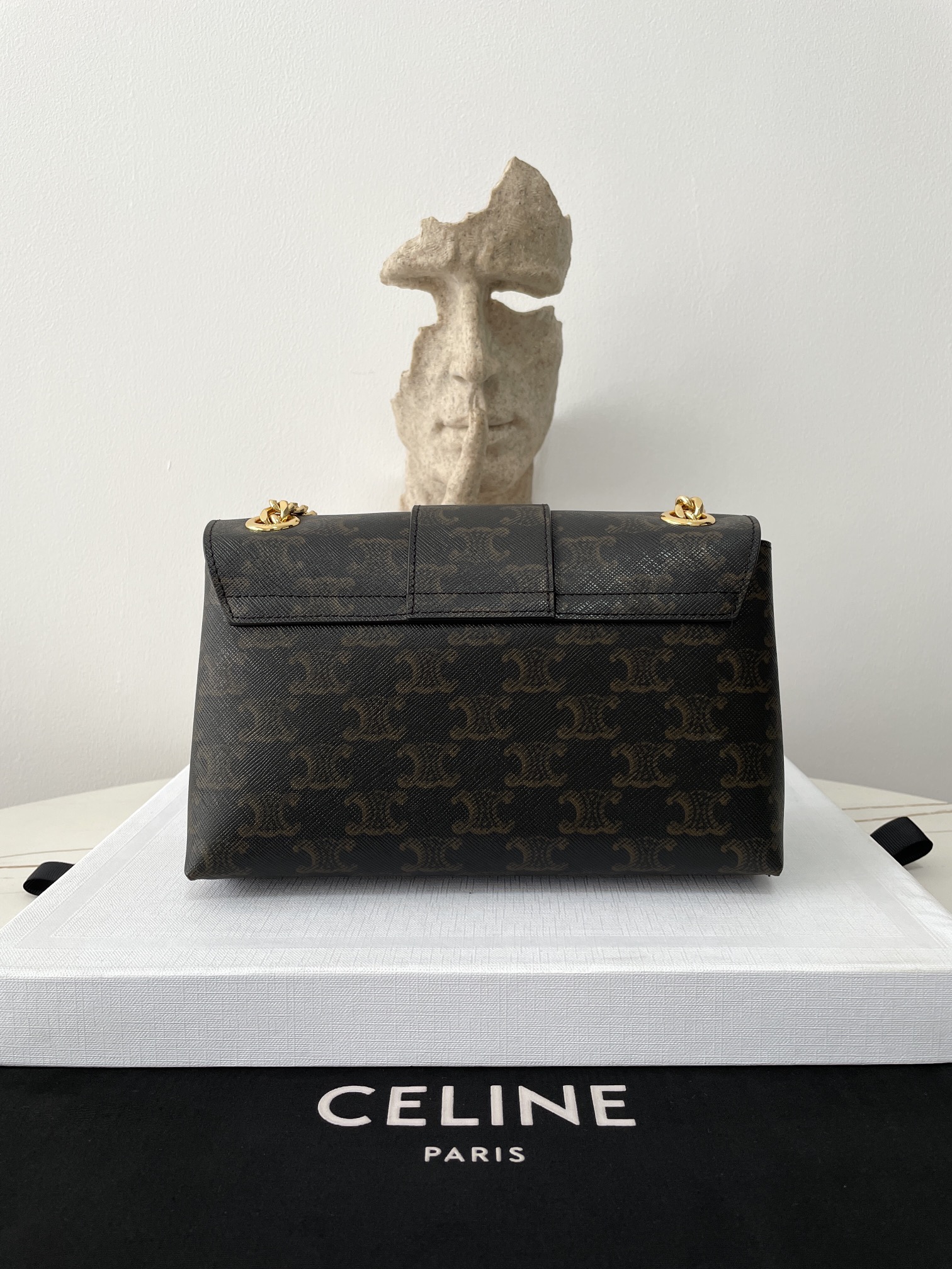 Bagsaaa Teen Ce1i*e Victoire Bag In Triomphe Canvas - 23.5 x 14 x 8 CM