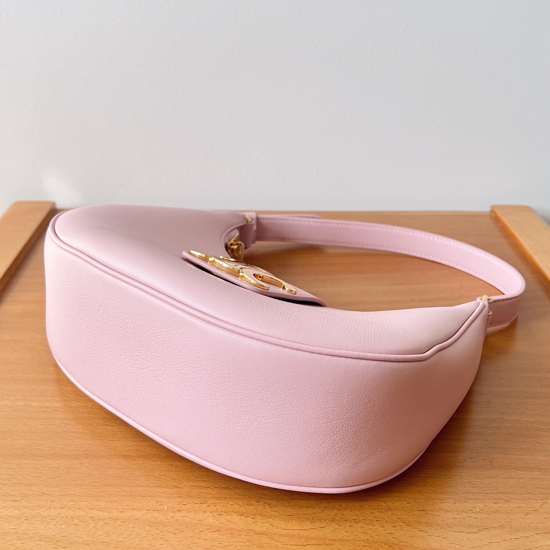 Bagsaaa Ce1i*e Medium Ava Triomphe Bag In Smooth Calfskin Pink - 24.5 x 17 x 9 CM