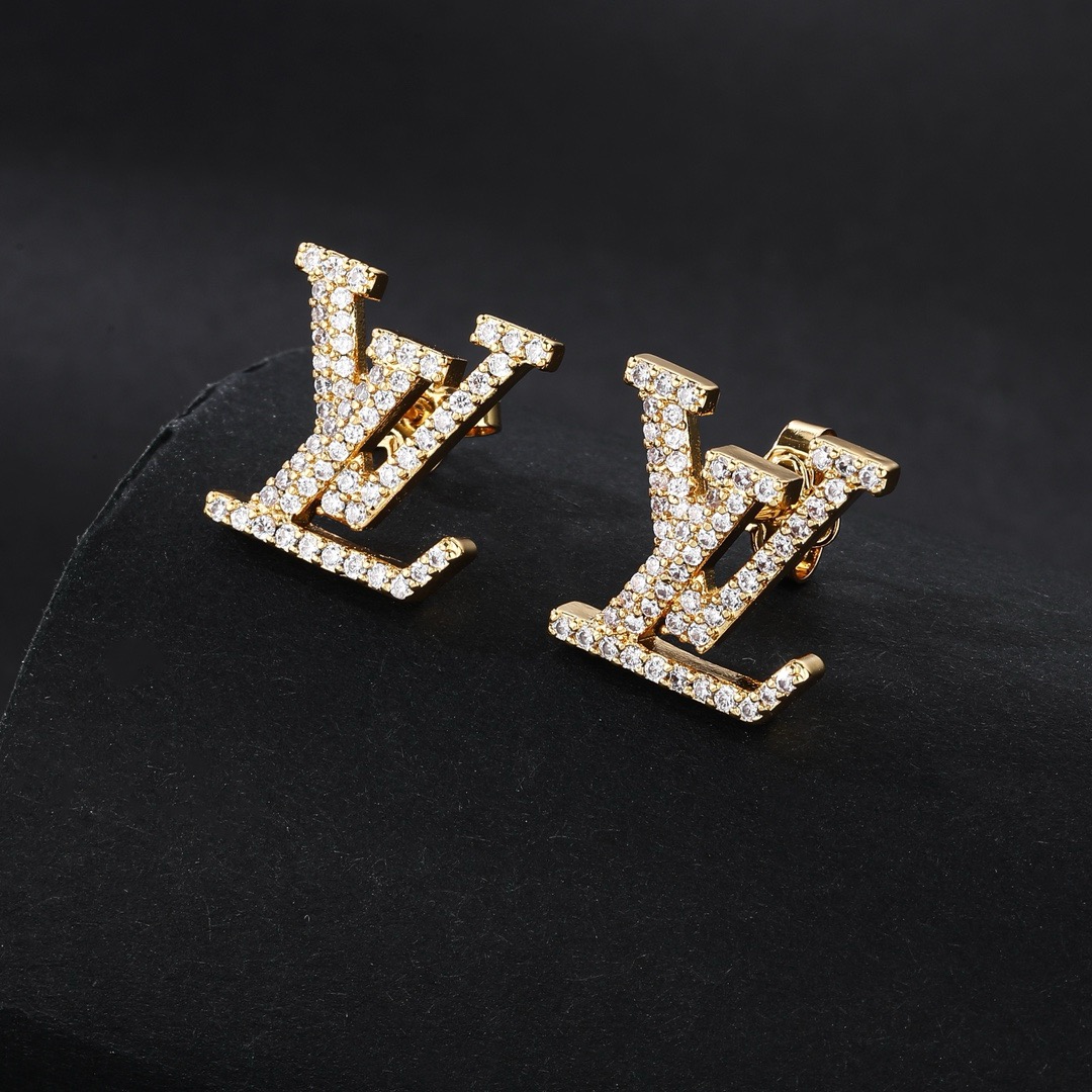 Bagsaaa L0vis Vvtt0n Earrings 06