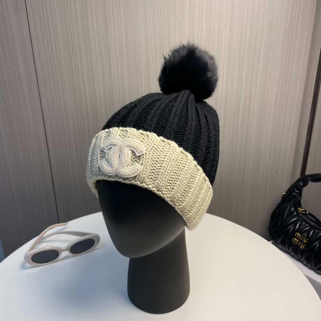 Bagsaaa Ch**el Wool Beanie 01