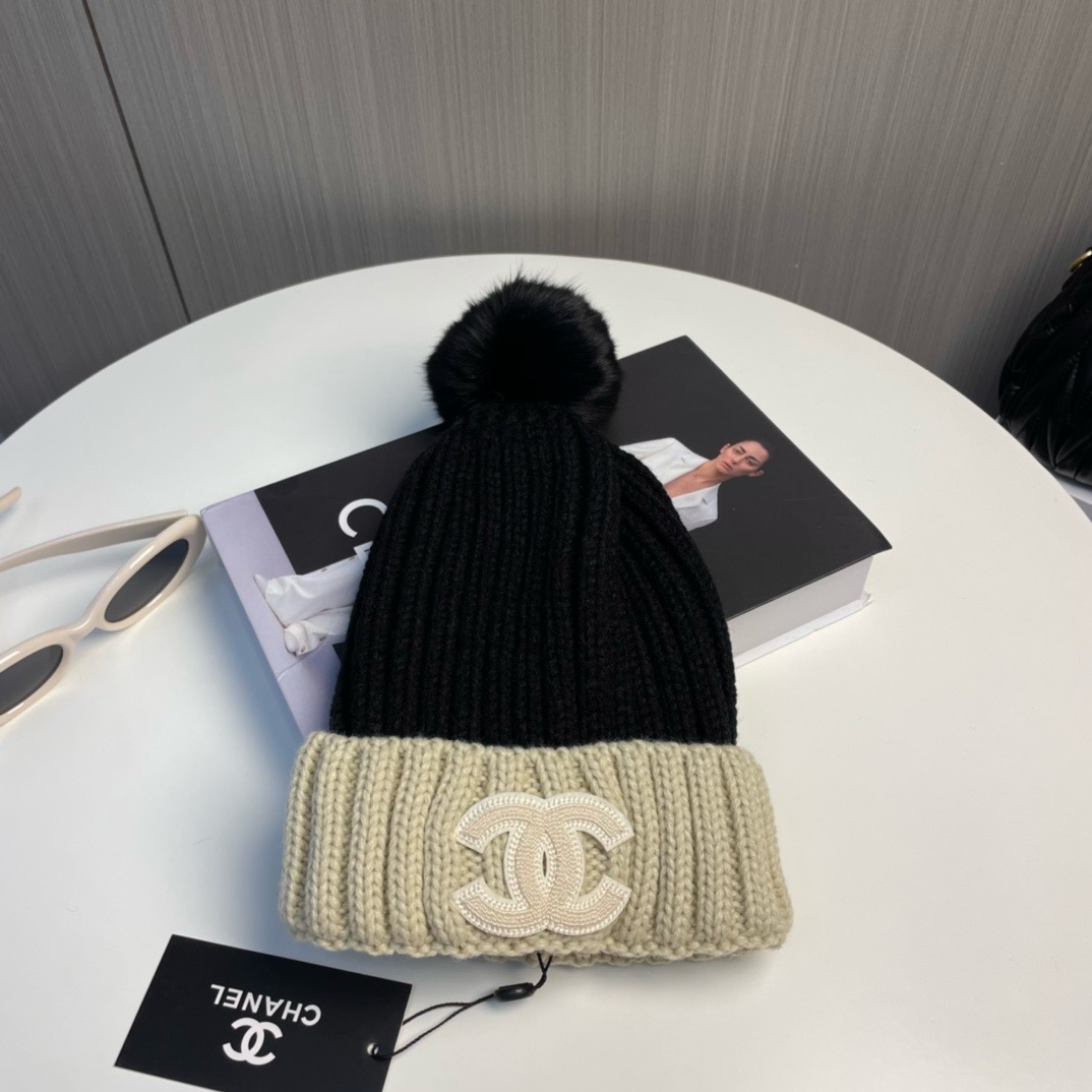 Bagsaaa Ch**el Wool Beanie 01