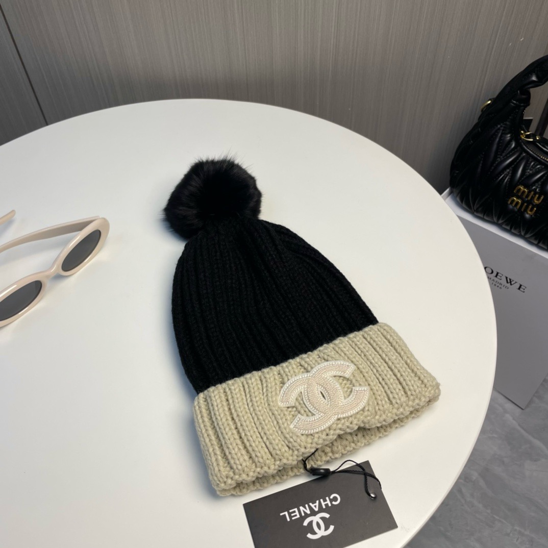 Bagsaaa Ch**el Wool Beanie 01