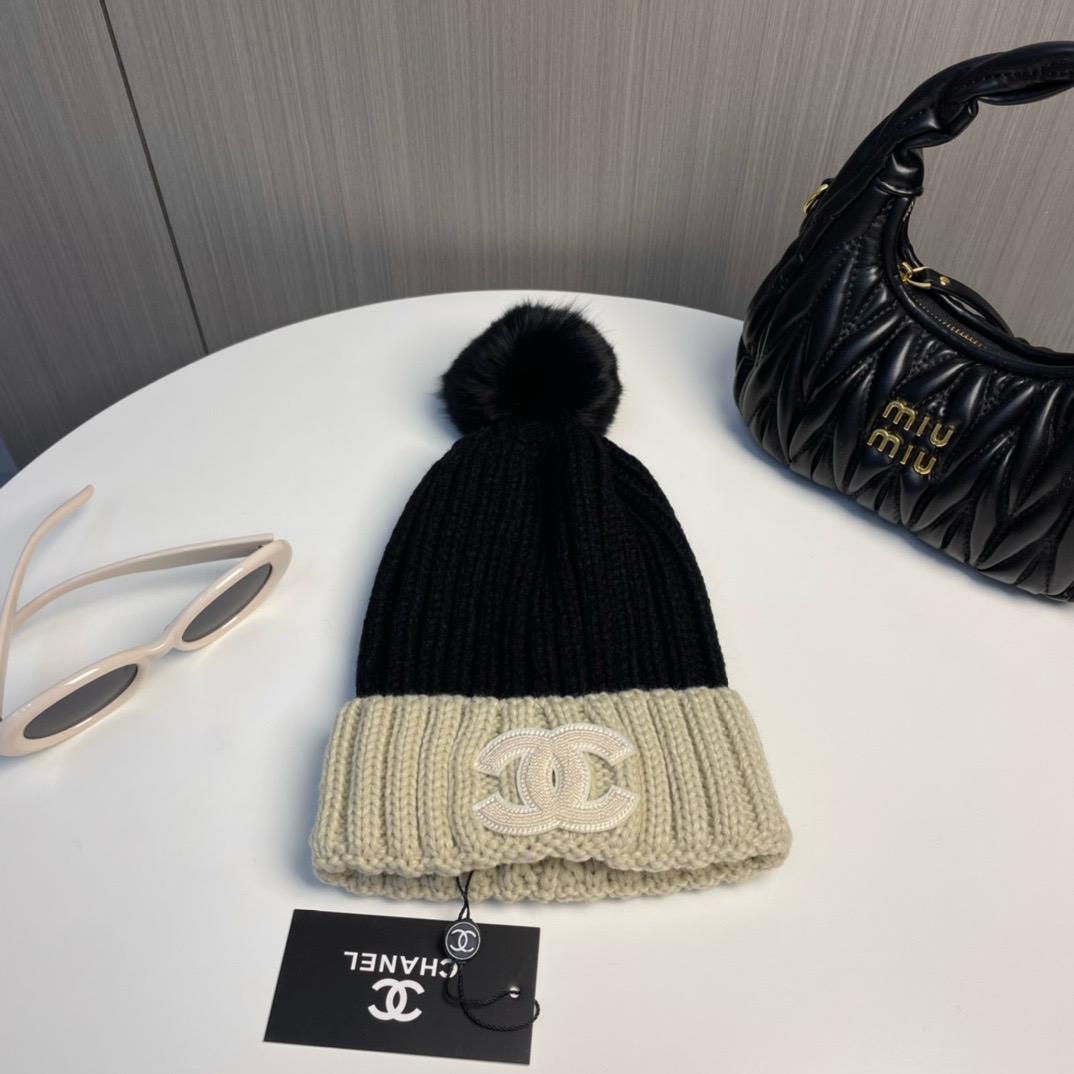 Bagsaaa Ch**el Wool Beanie 01