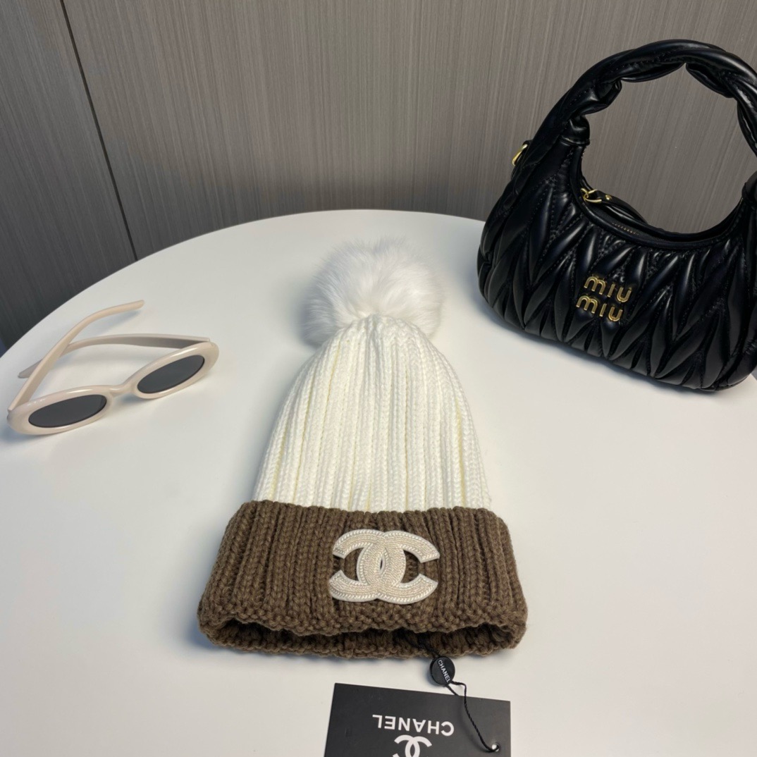 Bagsaaa Ch**el Wool Beanie 05