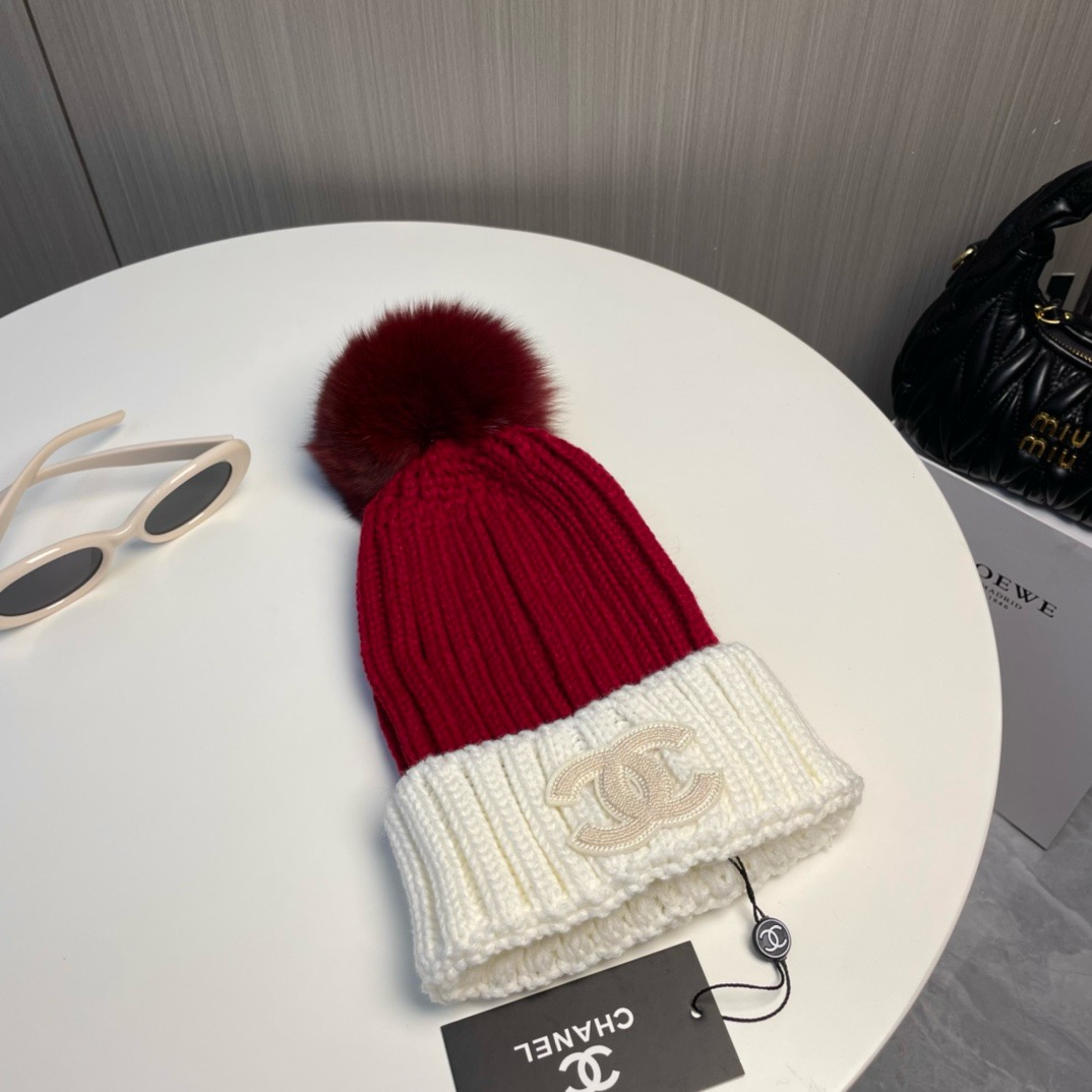 Bagsaaa Ch**el Wool Beanie 08