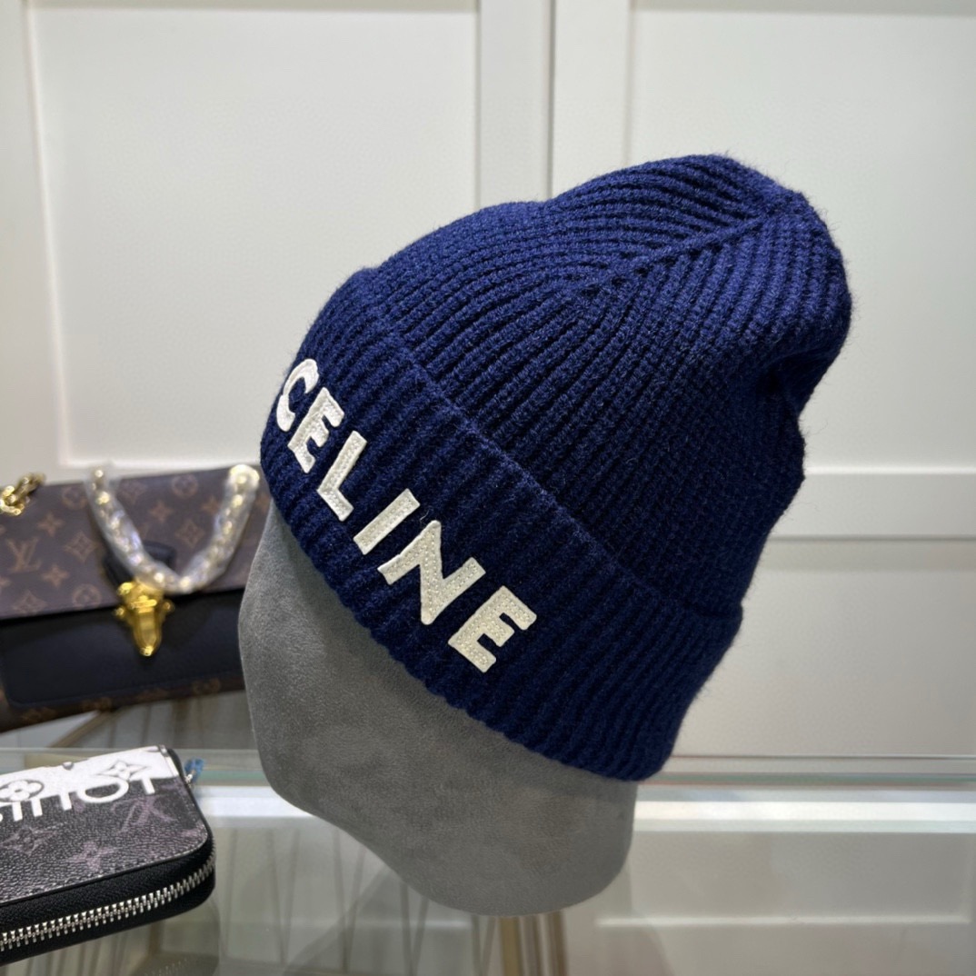 Bagsaaa Ce1i*e Navy Blue Beanie