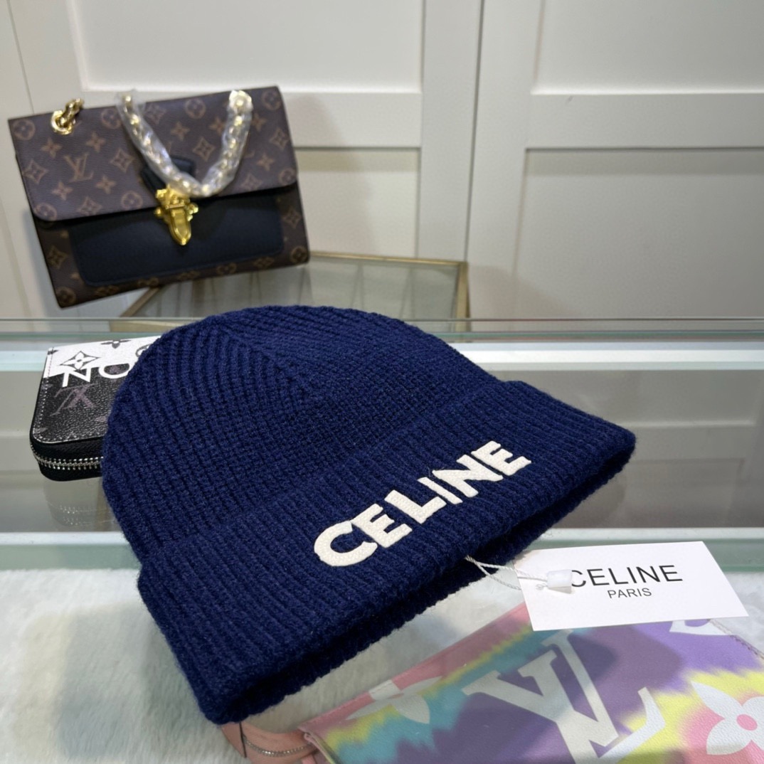 Bagsaaa Ce1i*e Navy Blue Beanie