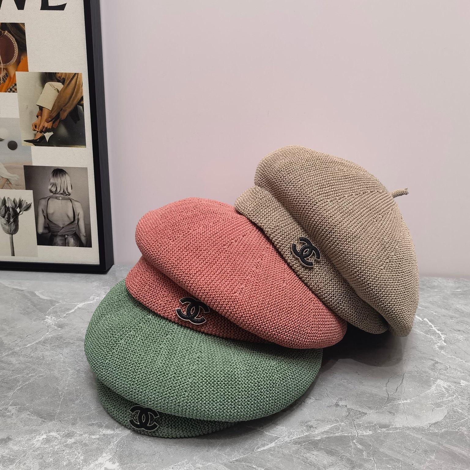 Bagsaaa Ch**el Beret Hat