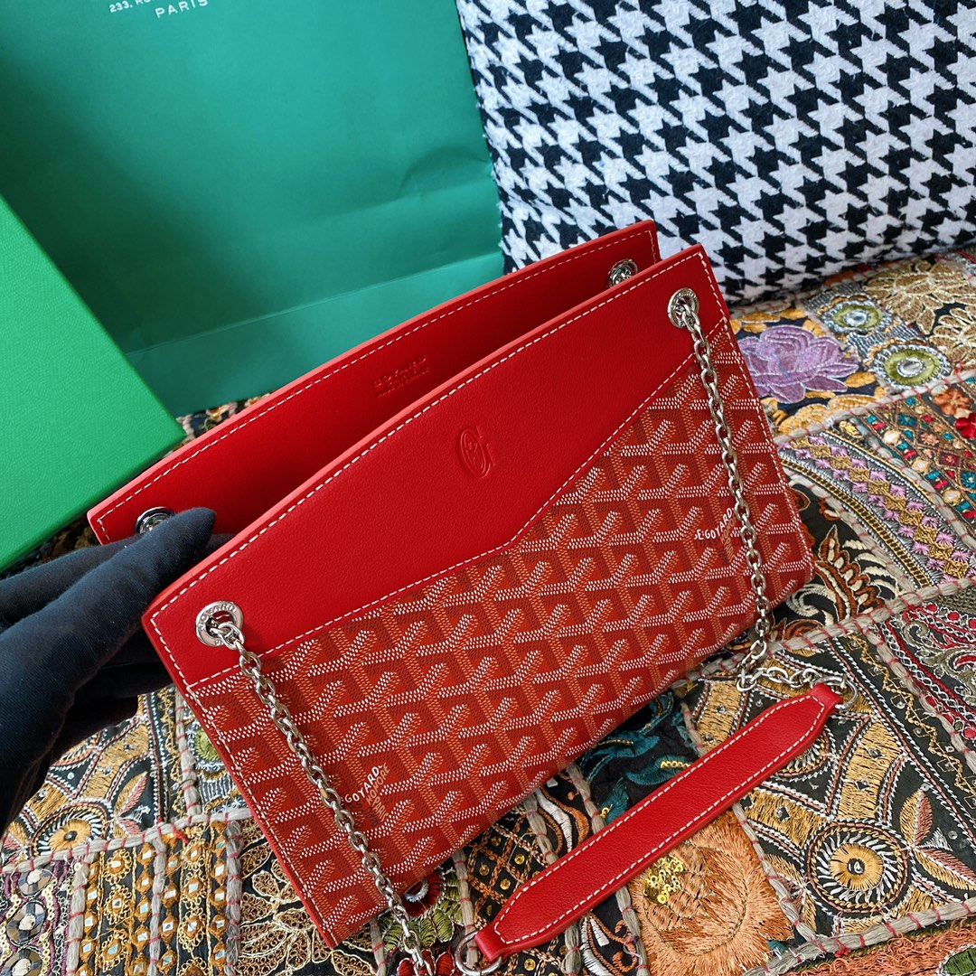 Bagsaaa G09ard Rouette Structuré PM Bag Red - 25.5 x 9 x 18 cm