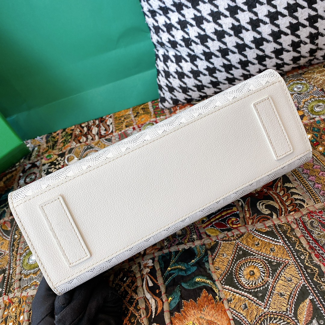 Bagsaaa G09ard Rouette Structuré PM Bag White - 25.5 x 9 x 18 cm
