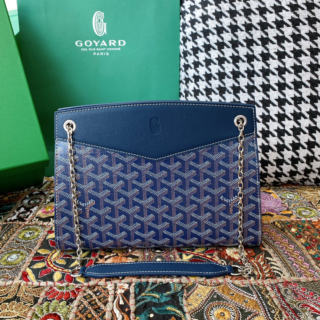 Bagsaaa G09ard Rouette Structuré PM Bag Blue - 25.5 x 9 x 18 cm