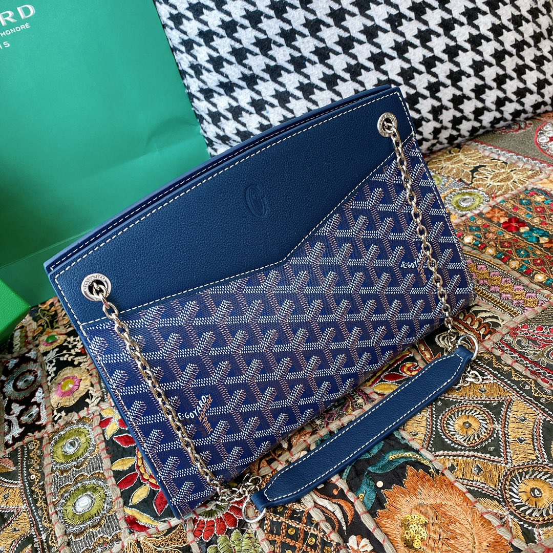 Bagsaaa G09ard Rouette Structuré PM Bag Blue - 25.5 x 9 x 18 cm