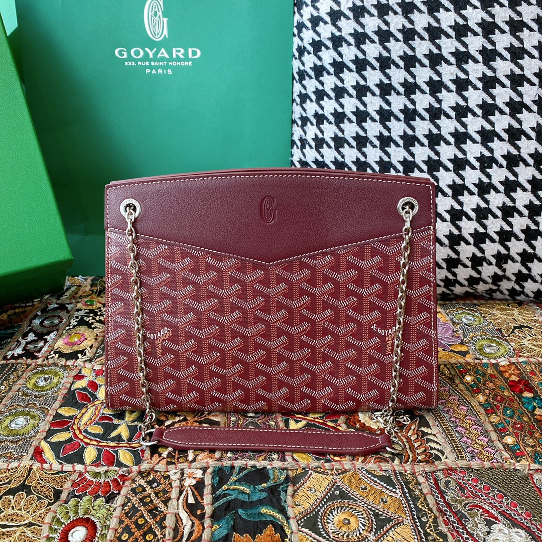 Bagsaaa G09ard Rouette Structuré PM Bag Dark Red - 25.5 x 9 x 18 cm