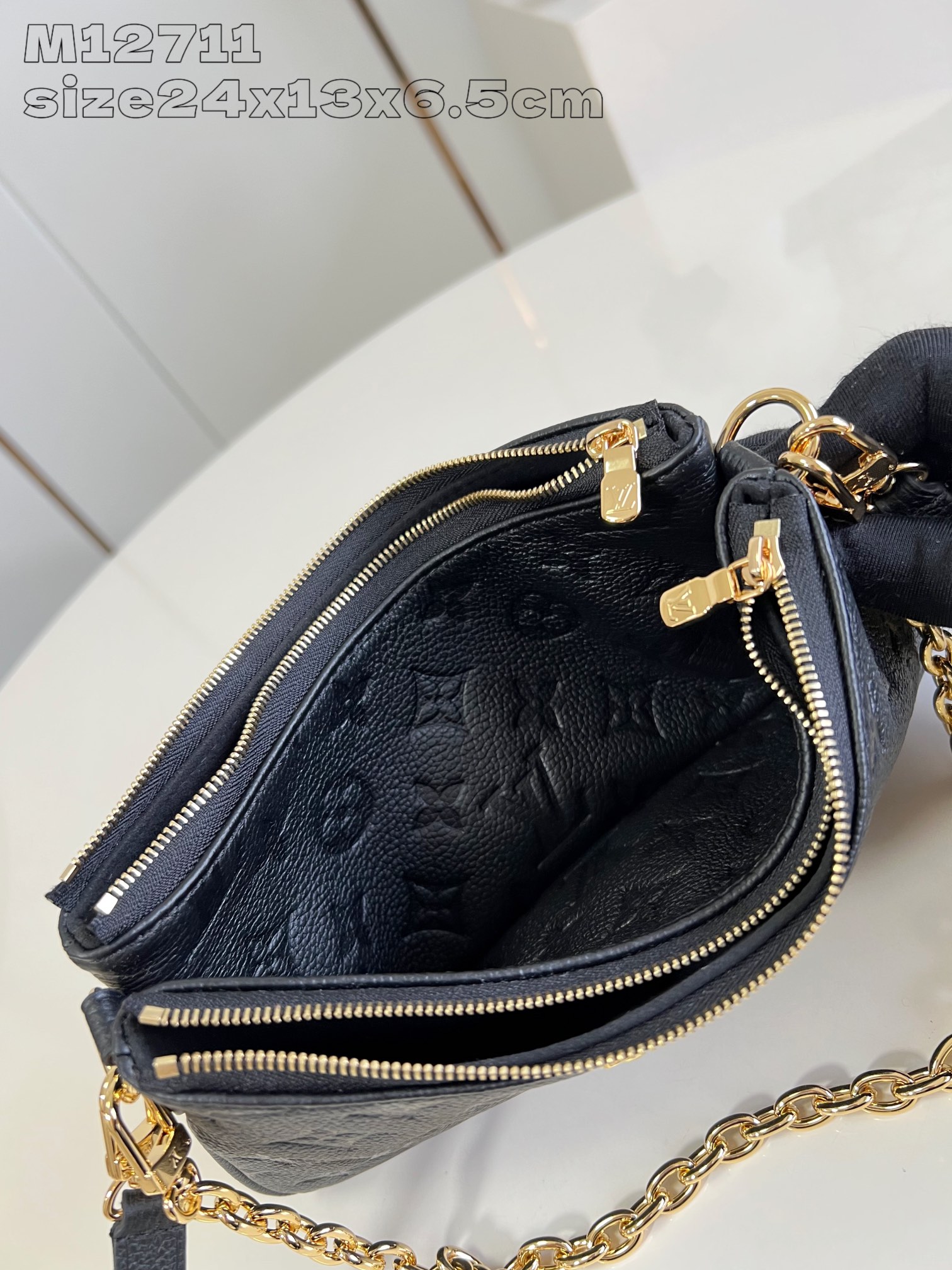 Bagsaaa L0vis Vvtt0n M83301 Liv Pochette Bag Black - 24x13x6.5cm