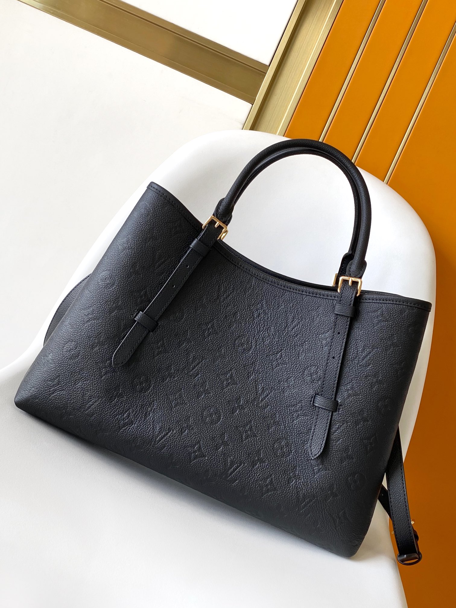 Bagsaaa L0vis Vvtt0n M47185 Babylone MM Tote Bag Black - 39 x 27.5 x 16 cm