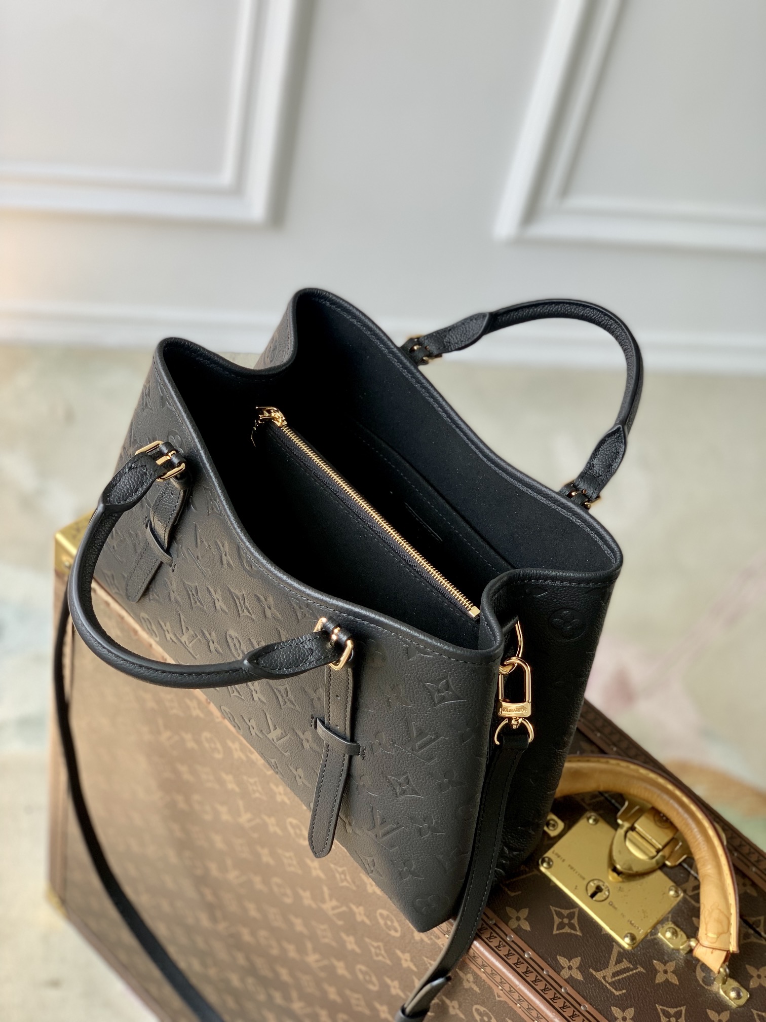 Bagsaaa L0vis Vvtt0n M11393 Babylone Tote PM Black - 31 x 21.5 x 13 cm