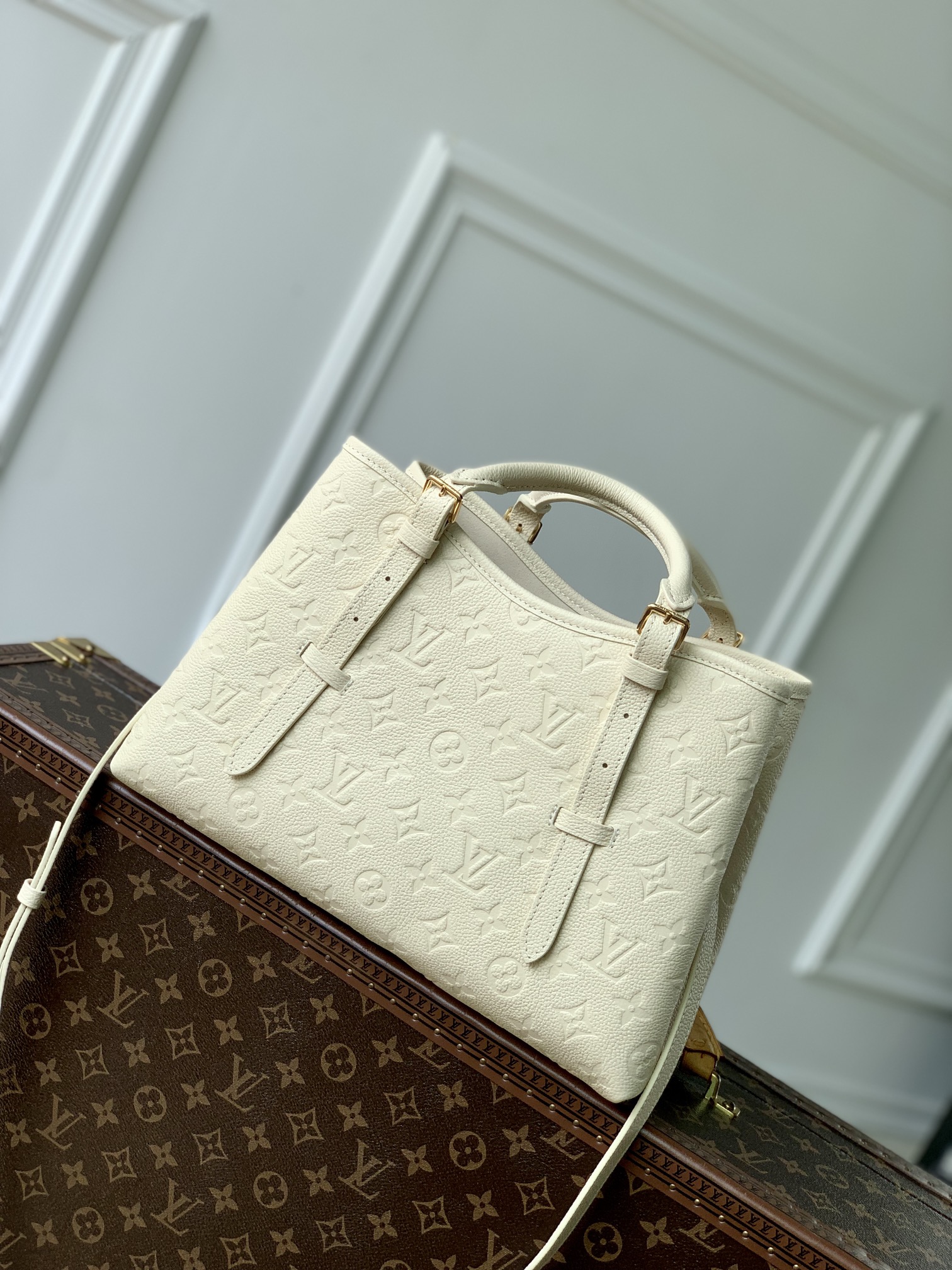 Bagsaaa L0vis Vvtt0n M11394 Babylone Tote PM Cream - 31 x 21.5 x 13 cm