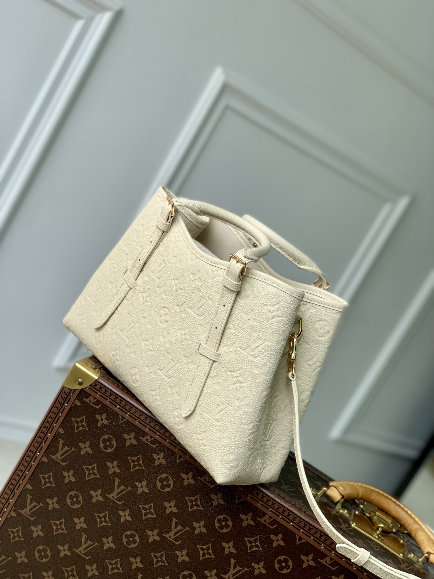 Bagsaaa L0vis Vvtt0n M11394 Babylone Tote PM Cream - 31 x 21.5 x 13 cm