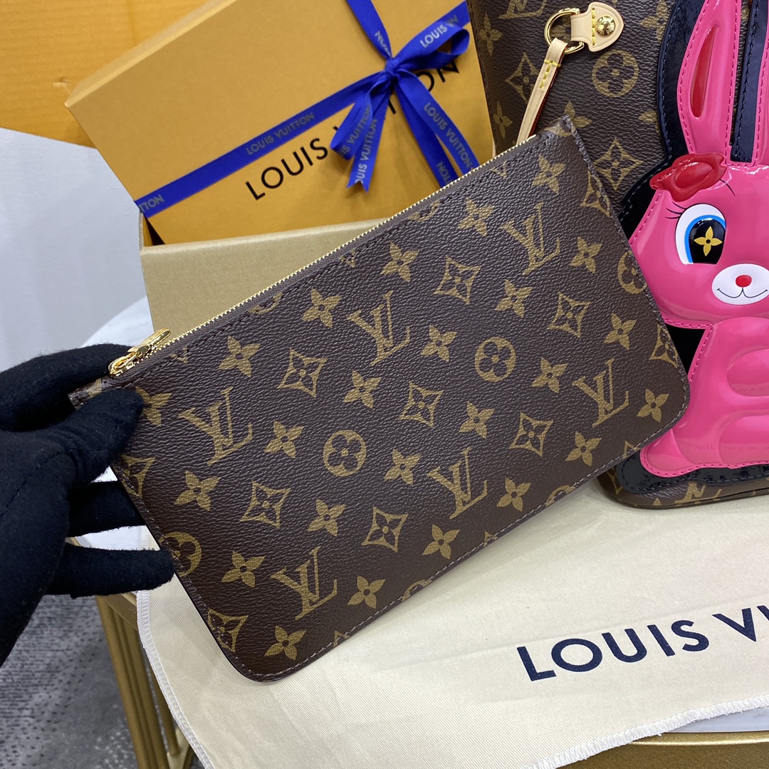 Bagsaaa L0vis Vvtt0n M47200 Neverfull MM Tote Bag - 31 x 28 x 14 cm