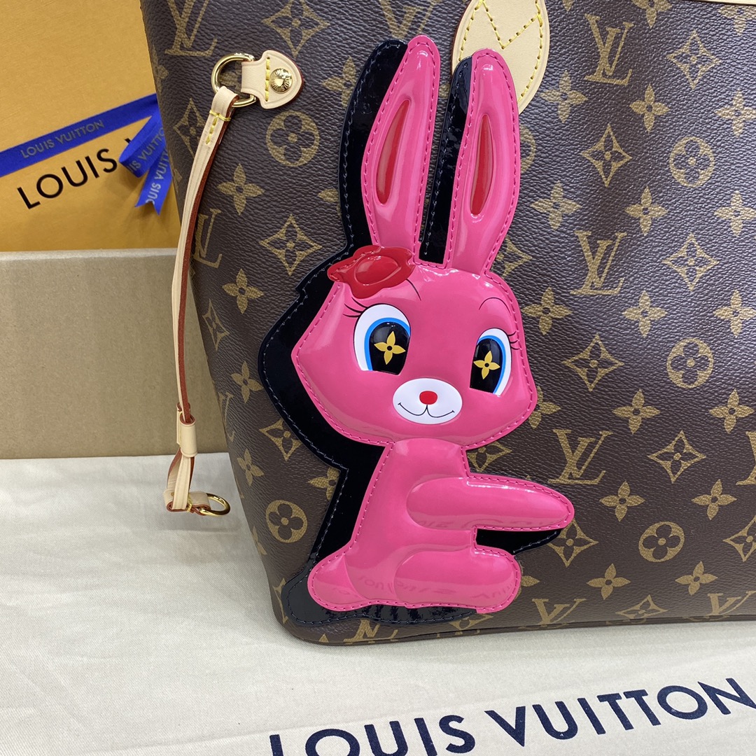 Bagsaaa L0vis Vvtt0n M47200 Neverfull MM Tote Bag - 31 x 28 x 14 cm