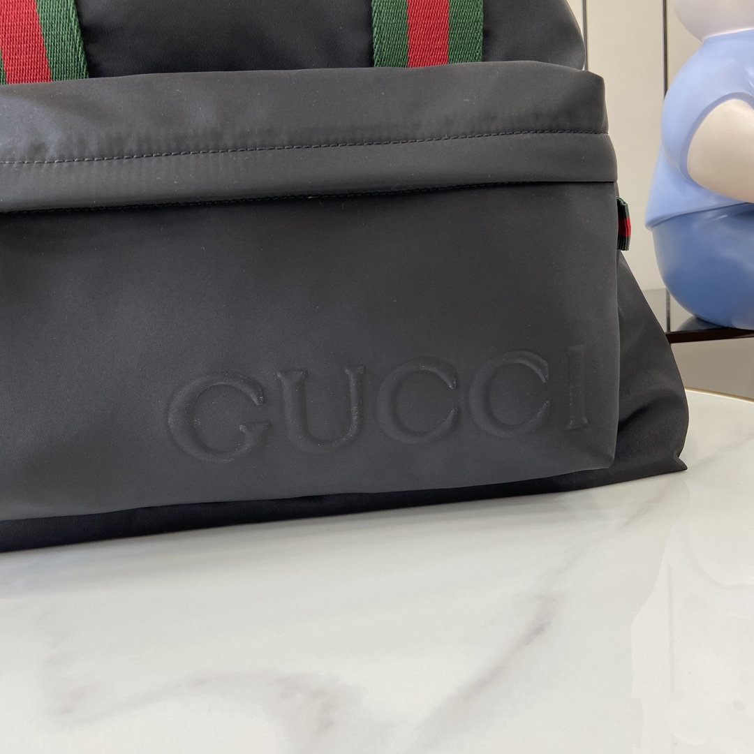 Bagsaaa Gvc*1 Large tote bag with Gvc*1 logo 802172 black nylon - 46 x 32 x 15 cm