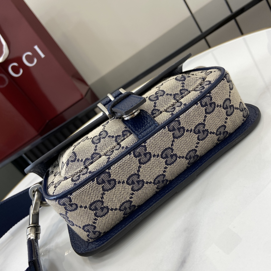 Bagsaaa Gvc*1 GG S*per mini bag ‎795213 navy blue - 20x13x5cm