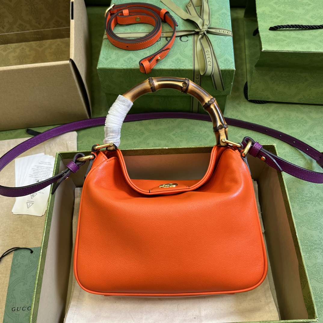 Bagsaaa Gvc*1 Diana small shoulder bag ‎746251 orange - 24x15x5cm