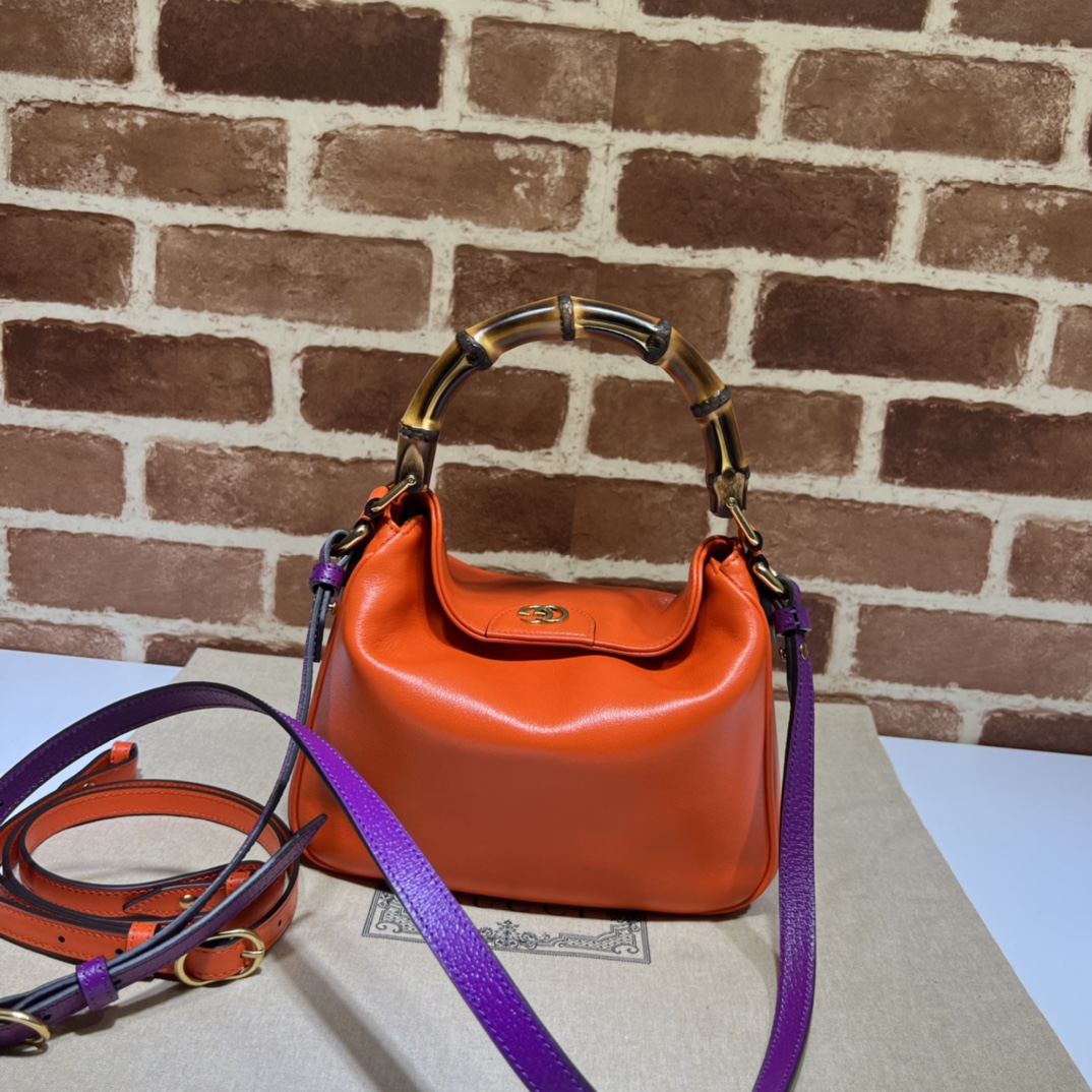 Bagsaaa Gvc*1 Diana small shoulder bag ‎746251 orange - 24x15x5cm