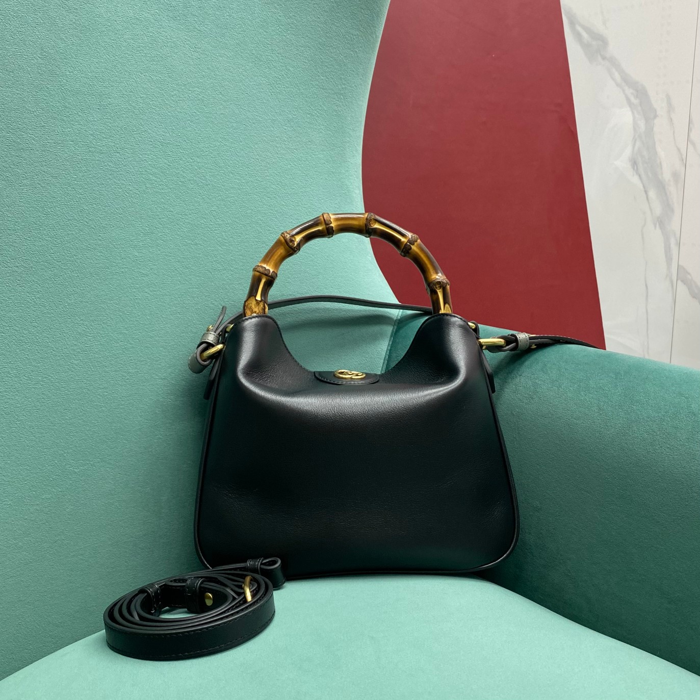 Bagsaaa Gvc*1 Diana small shoulder bag ‎746251 black - 24x15x5cm
