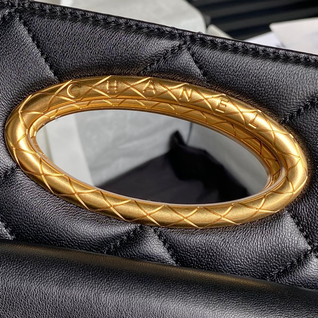 Bagsaaa Ch**el Clutch AS5038 Black - 19 × 25 × 3 cm