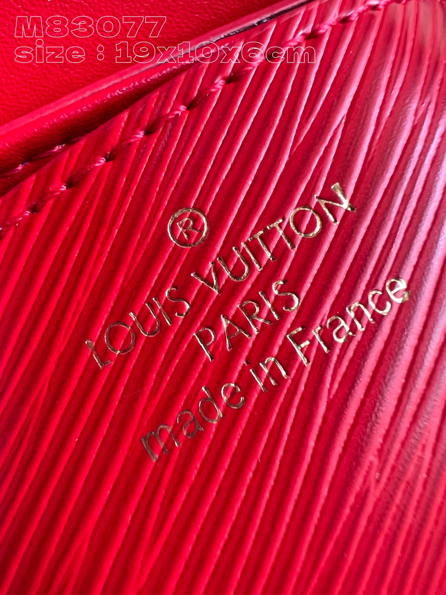 Bagsaaa L0vis Vvtt0n M83593 Twist West Pochette Bag Red - 19 x 10.5 x 6.5 cm
