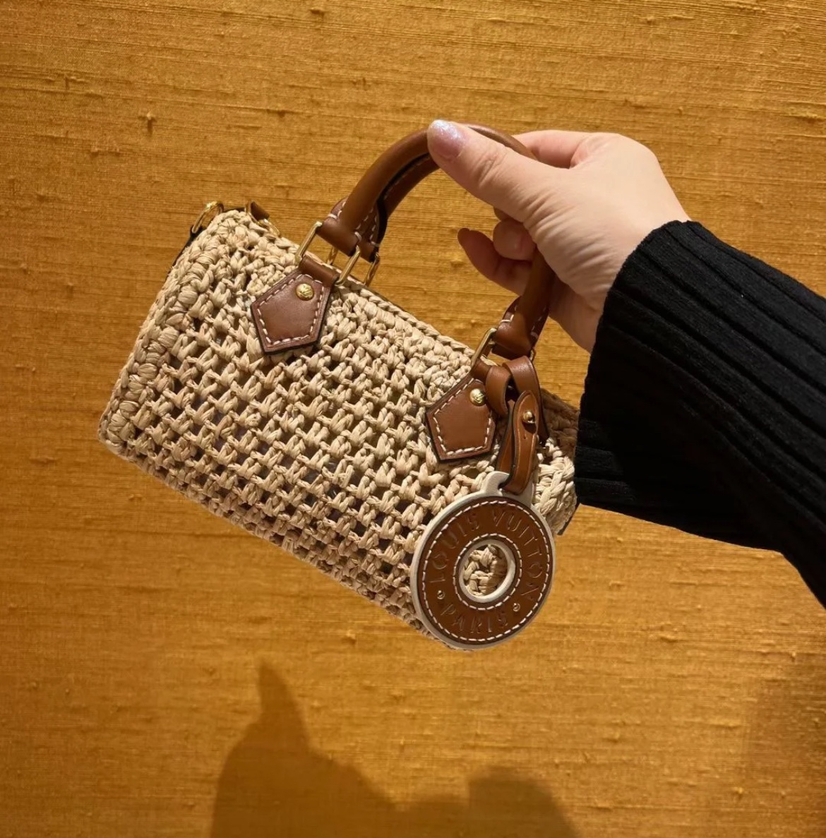 Bagsaaa L0vis Vvtt0n M83525 Nano Speedy Bag Natural Beige - 16 x 10 x 7.5 cm