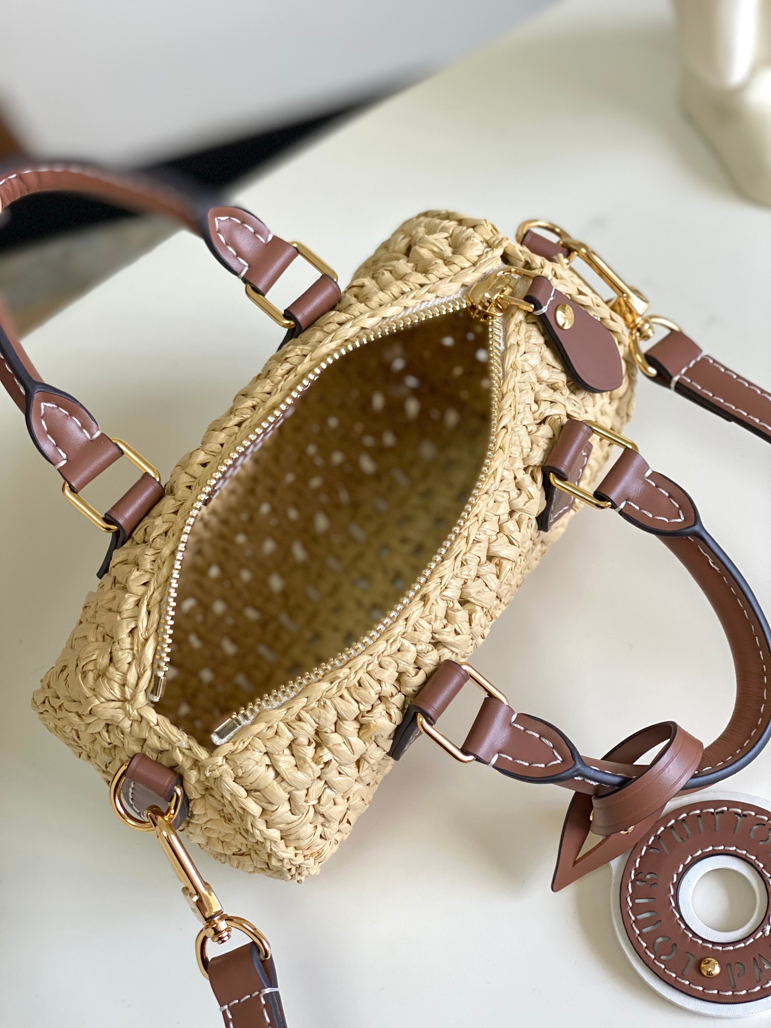 Bagsaaa L0vis Vvtt0n M83525 Nano Speedy Bag Natural Beige - 16 x 10 x 7.5 cm