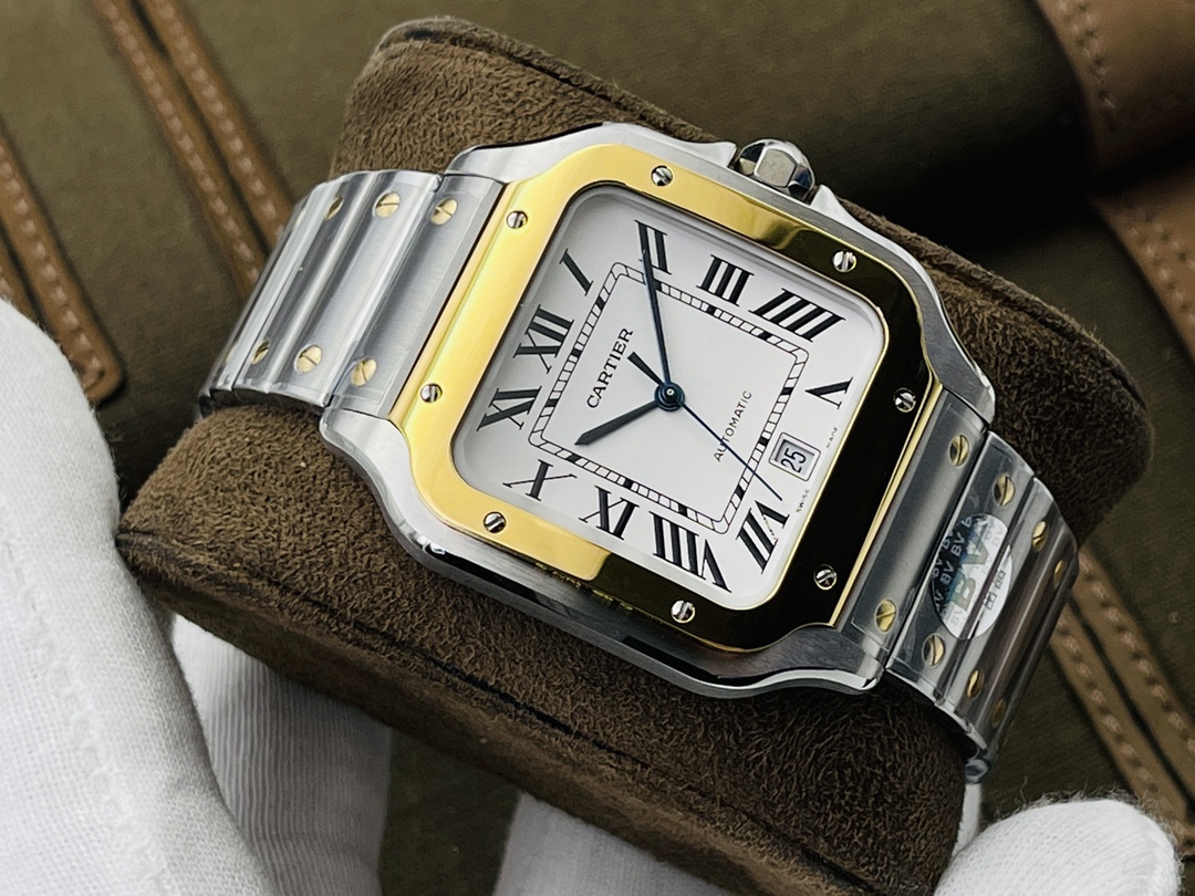 Bagsaaa Santos De Ca*t1er Watch Large W2SA0006 Automatic - 39.8mm
