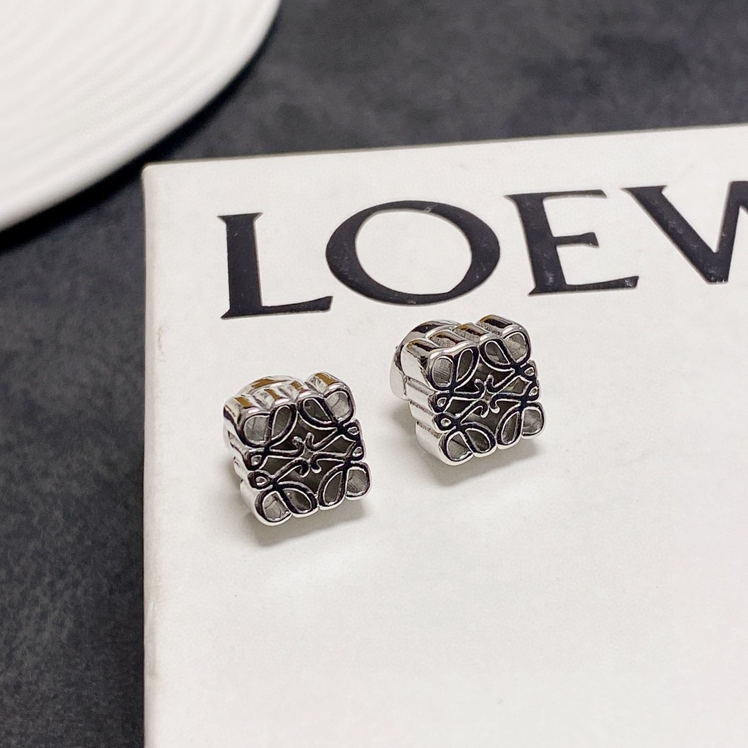 Bagsaaa Anagram Stud Earrings