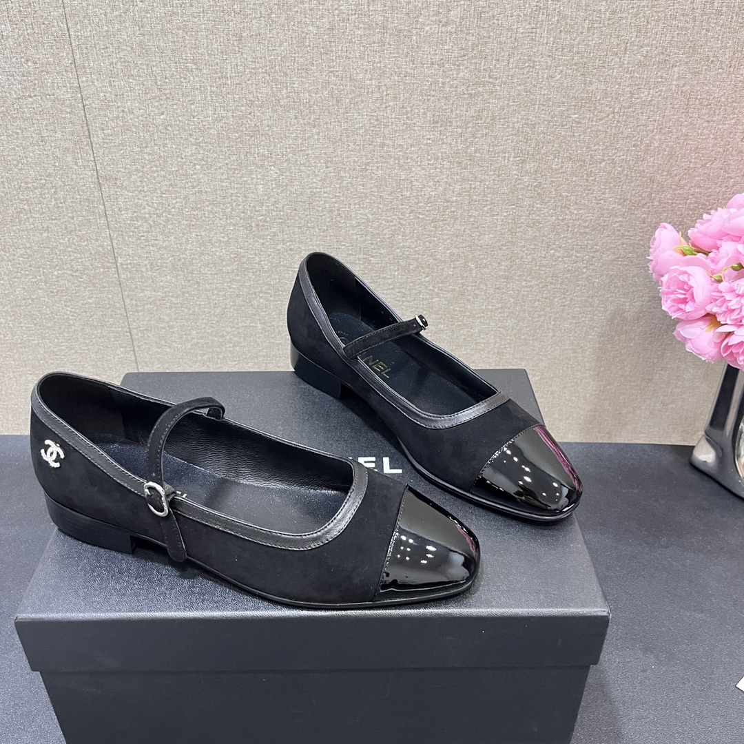 Bagsaaa Ch**el Mary Janes G46001 Black
