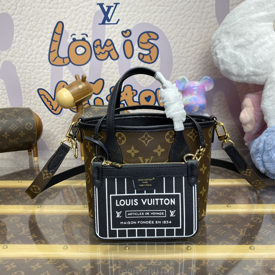 Bagsaaa L0vis Vvtt0n M12099 Neverfull Bandoulière Inside Out BB - 24 x 14 x 9 cm