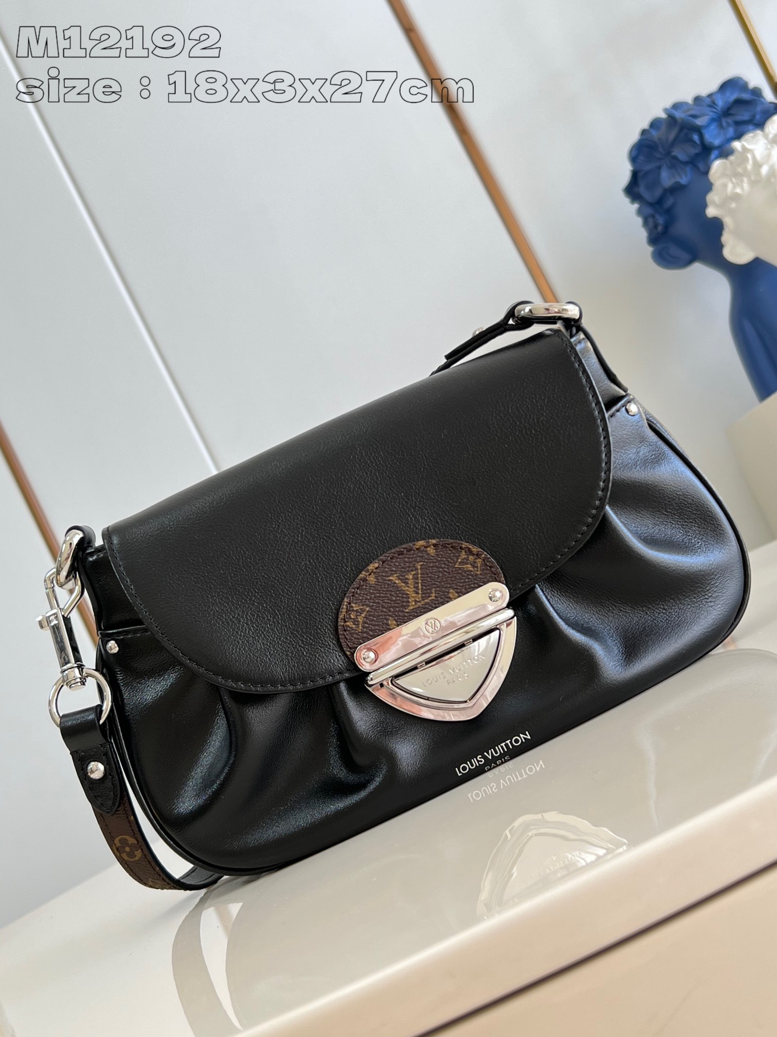 Bagsaaa L0vis Vvtt0n M12192 Sunset Vibe Black - 27 x 18 x 3 cm