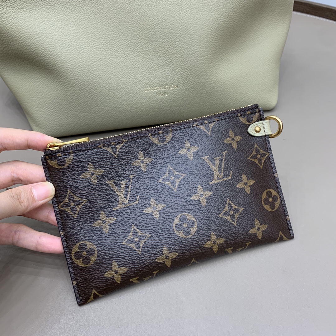 Bagsaaa L0vis Vvtt0n M24988 Low Key Hobo MM Clay Green - 31 x 35 x 18 cm