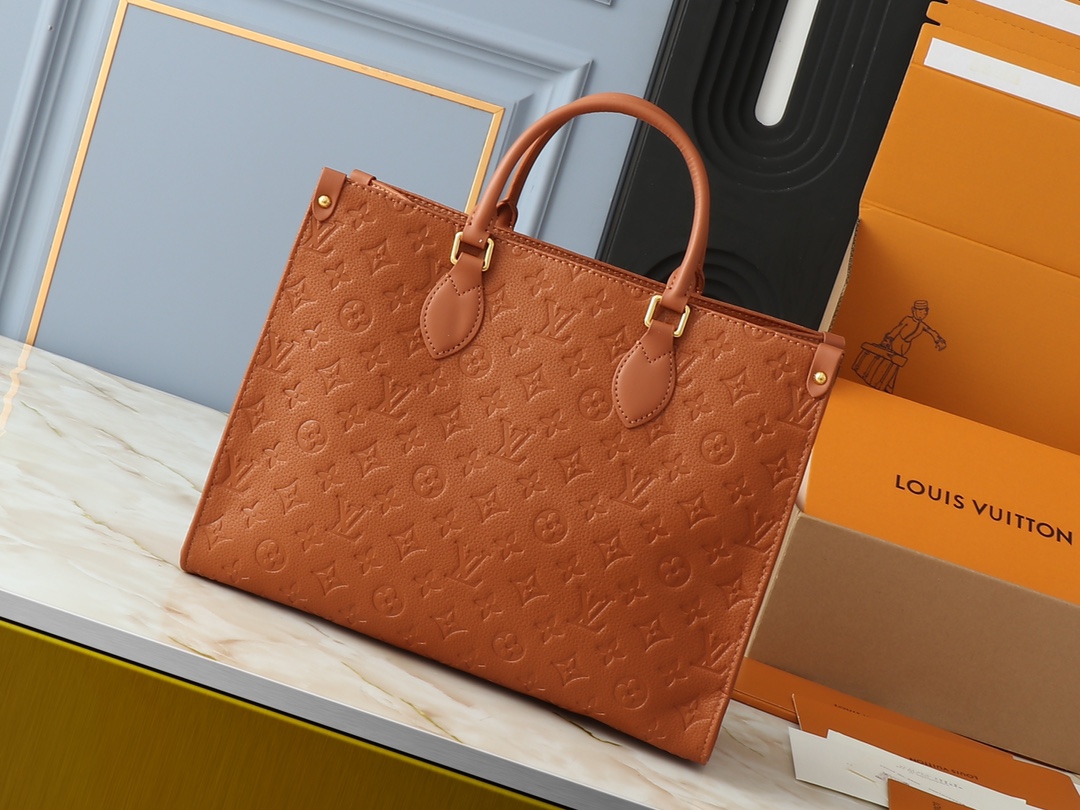 Bagsaaa L0vis Vvtt0n M12775 OnTheGo MM Cognac Brown - 35 x 27 x 14 cm